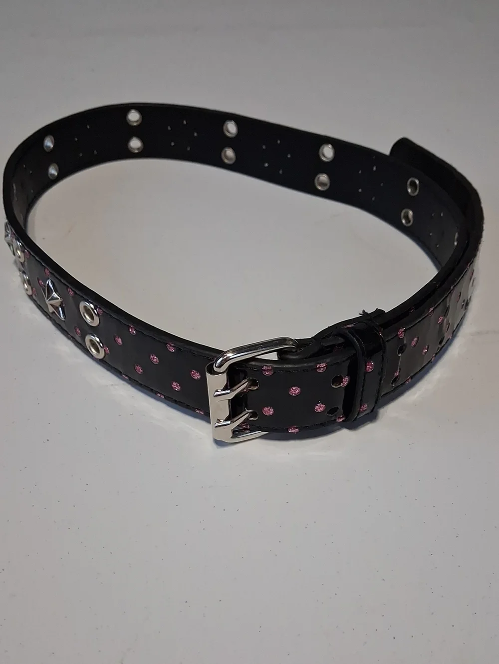 Black Belt with Pink Polka Dots  Kids
